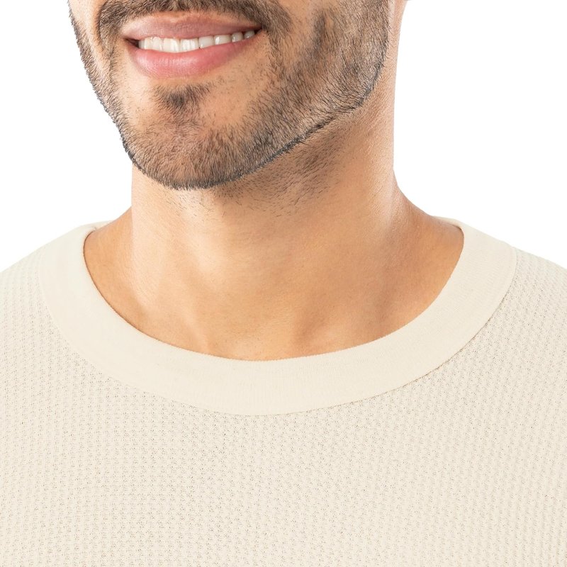 Men's Heavyweight Cotton Waffle Thermal Underwear Crew Top - Warm & Comfortable Fit