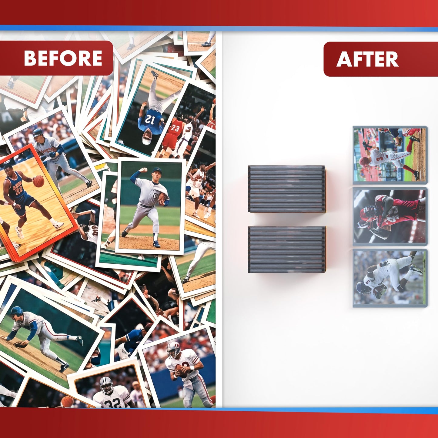 Cardboard Gold - 140pt Top Loaders for Cards - 200 Count - Premium 3x4 Inch Trading Card Toploaders - Protect Your Baseball and Sports Cards with These Crystal Clear Hard Plastic Sleeves Protectors