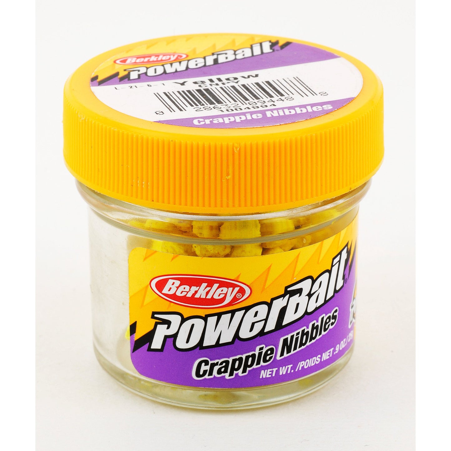 Berkley CNPY PowerBait Biodegradable Crappie Nibbles, Yellow, 0.9-Ounce