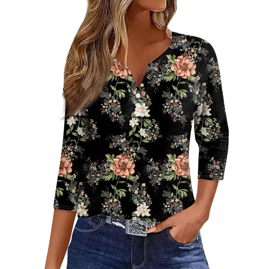 Tunics for Women 2024, Plus Size 3/4 Sleeve Tops for Women, Womens 3/4 Sleeve Tops Casual, Womens Elbow Length Sleeve Tops, Women'S Casual Tops