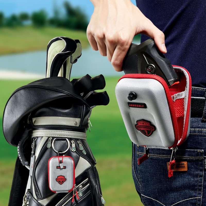 JAWEGOLF Carrying Cases Golf Rangefinder Case Bag Compatible with Bushnell Callaway Or Other Laser Rangerfinder (Silver-Magnetic)