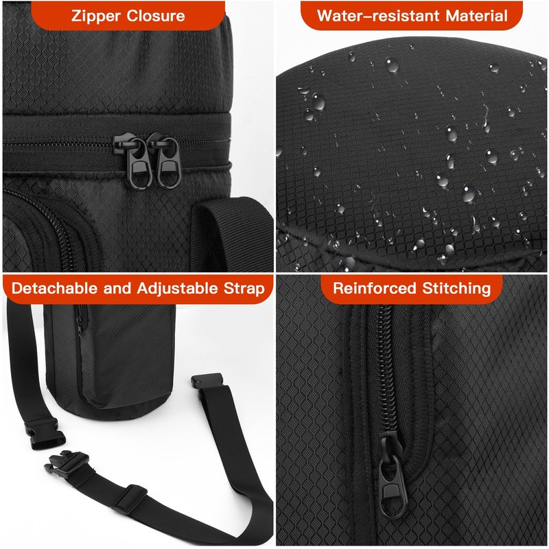 Xxerciz Water Bottle Carrier Bag for Under Armour 64oz Water Bottle Jug, Water Bottle Holder with Detachable Strap and Handle, Bottle Sleeve with Phone Pocket for Gym Walking