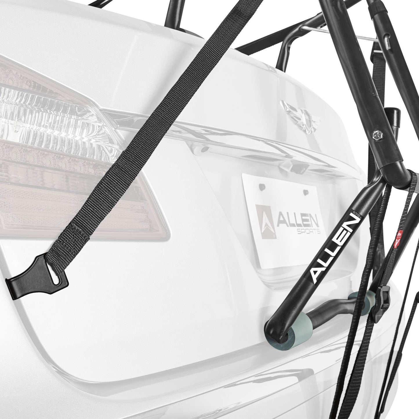 Allen Sports Deluxe 4-Bike Trunk Mount Rack, Model 104DB-R , Black