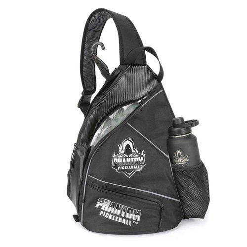 Phantom Pickleball Sling Bag – Adjustable and Reversible Pickleball Bag for Men and Women – Crossbody Sling Backpack for Pickleball, Tennis, Racquetball Gear, Travel – Waterproof Lightweight Sport Bag
