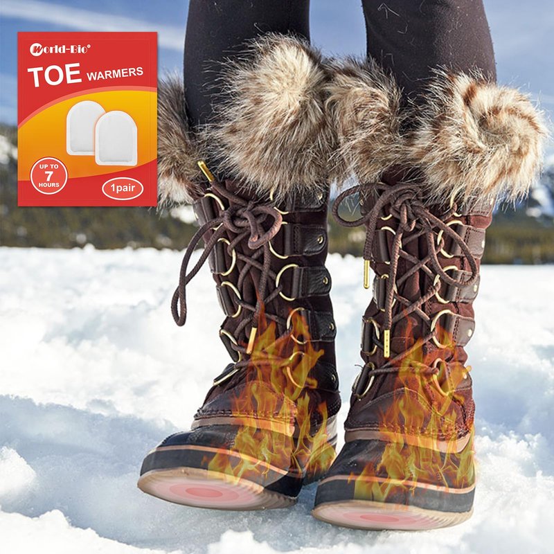 MR.ICE Toe Warmers for Feet 20 Pairs - Toe Warmer Foot Warmers for Shoes - Disposable Heating Pad with Adhesive Backing - Air Activated Heat Pads for Boots - Up to 8 Hours of Heat