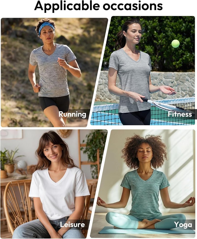 Workout Shirts for Women - Moisture-Wicking Quick-Dry Athletic Gym T-Shirts | Performance Fit