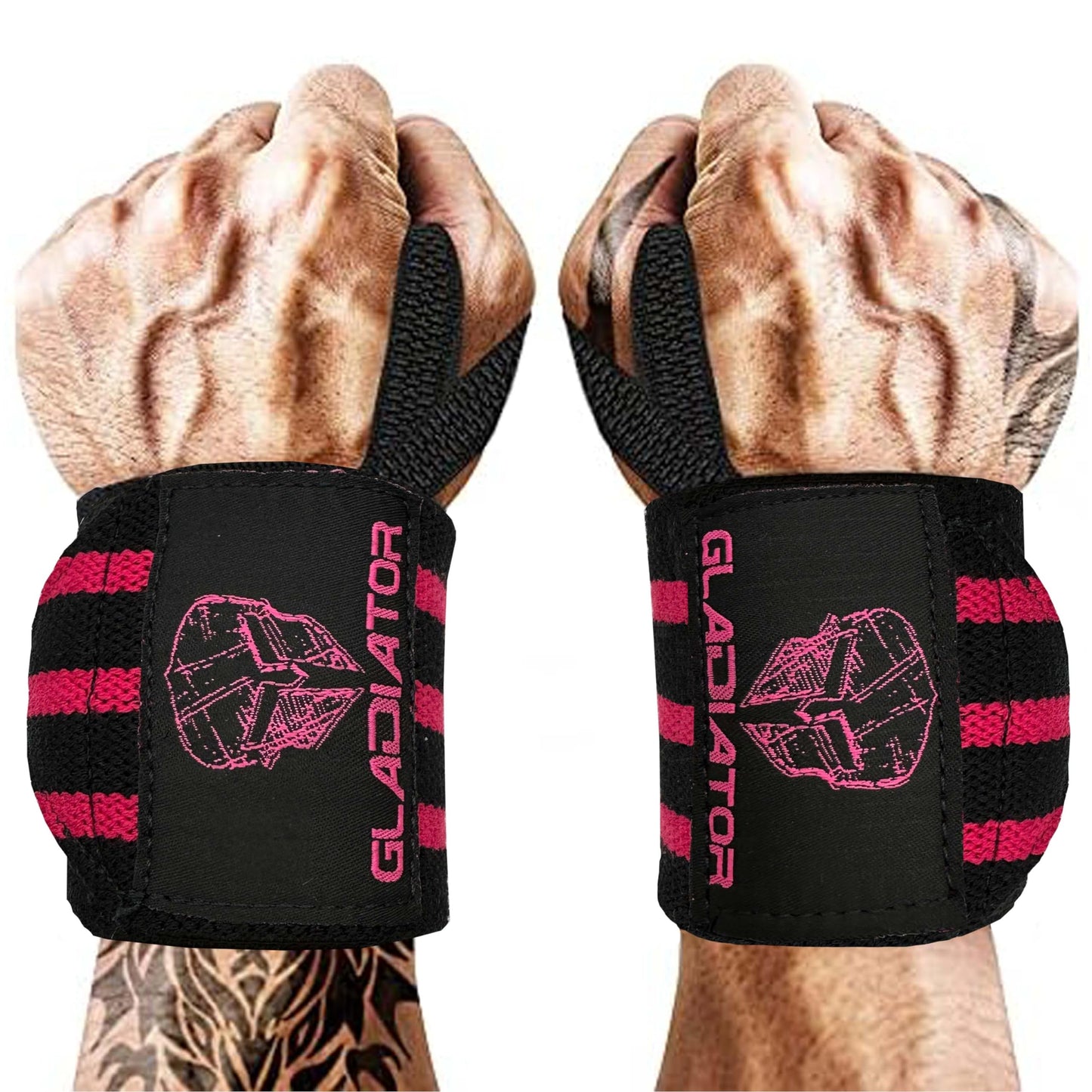 Gladiator | Wrist Wraps for Weightlifting | 18 Inch Weight Lifting Wrist Straps for Men & Women