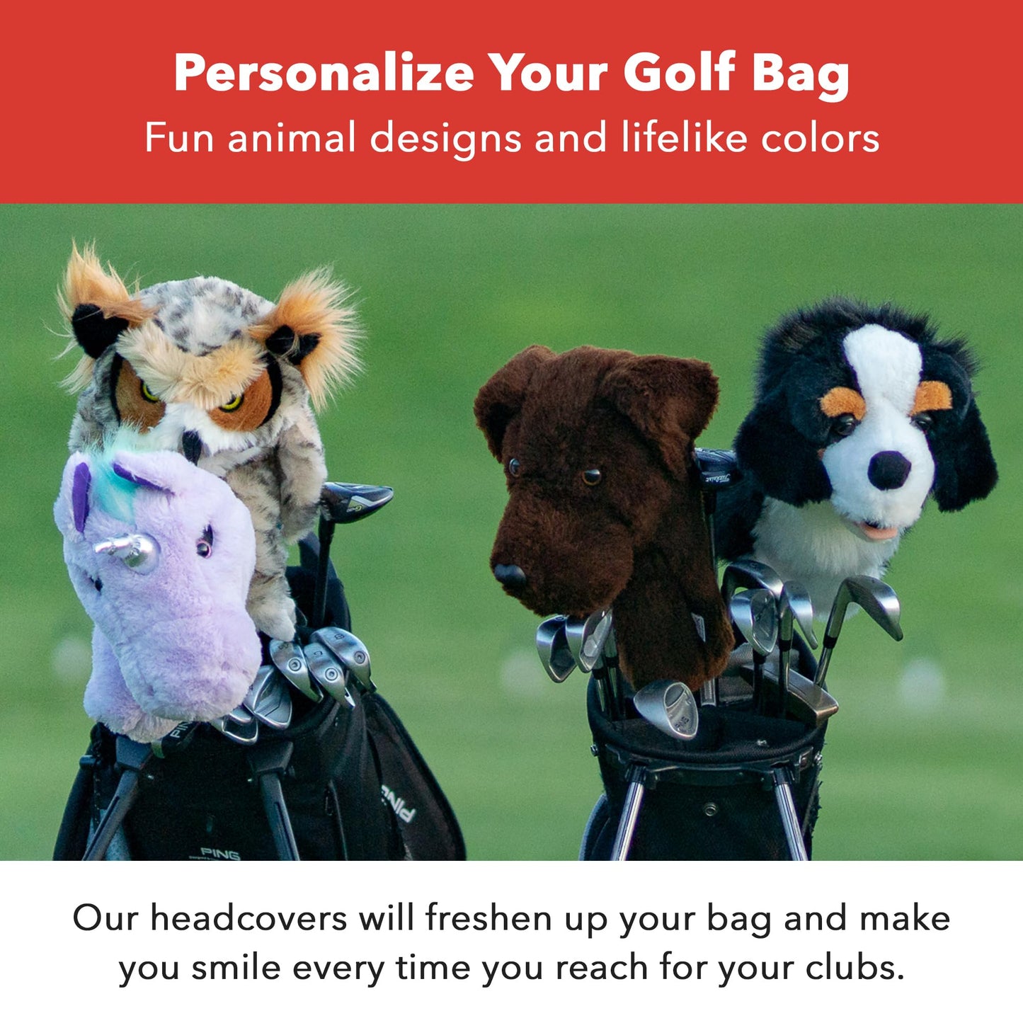 Daphne's Headcovers Owl Hybrid Headcover | Premium Hybrid and Fairway Wood Headcovers | Funny Golf Club Covers | Stylish Protection for Clubs | Men's Golf Gear | Hybrid Headcover for Men and Women