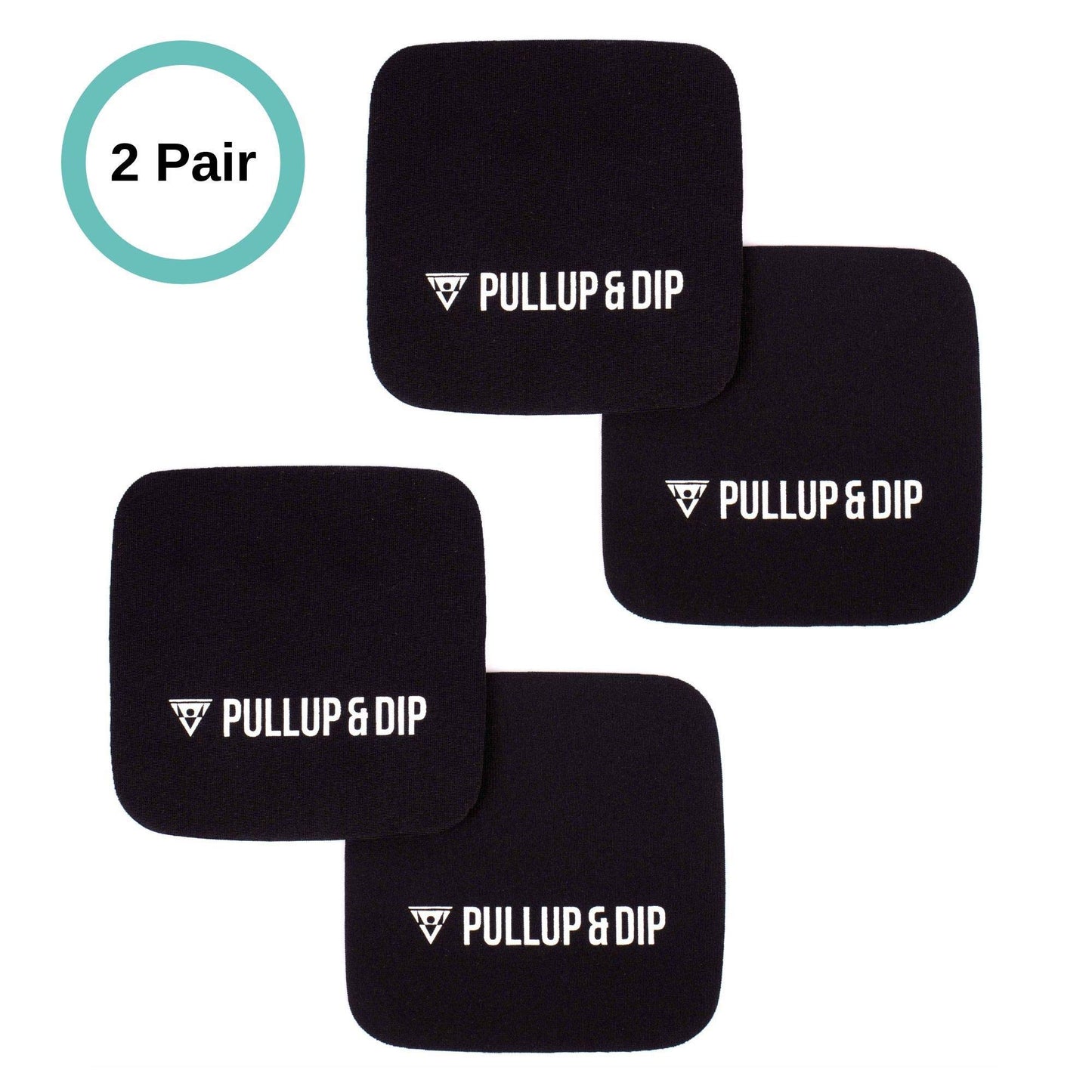 PULLUP & DIP Neoprene Grip Pads for Weightlifting [Set of 4], Workout Pads, The Alternative to Gym Workout Gloves, Gym Pads for Weightlifting & Calisthenics, No More Sweaty Gym Gloves