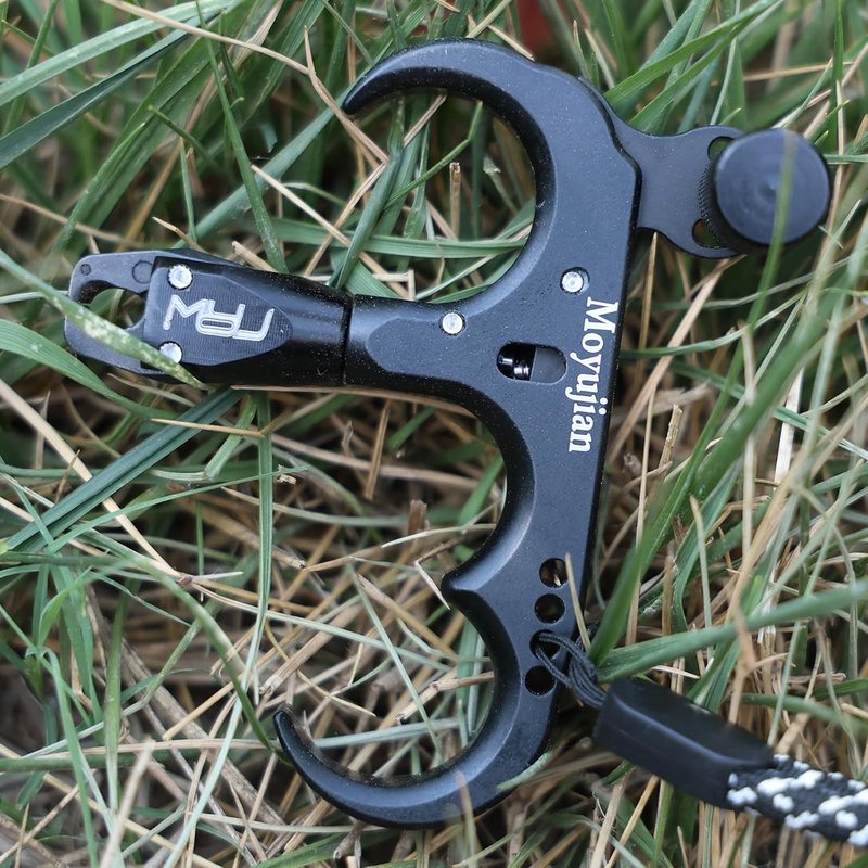 Compound Bow Thumb Release - 360-Degree Rotational Automatic Closure | Adjustable for Adults & Youth Archery
