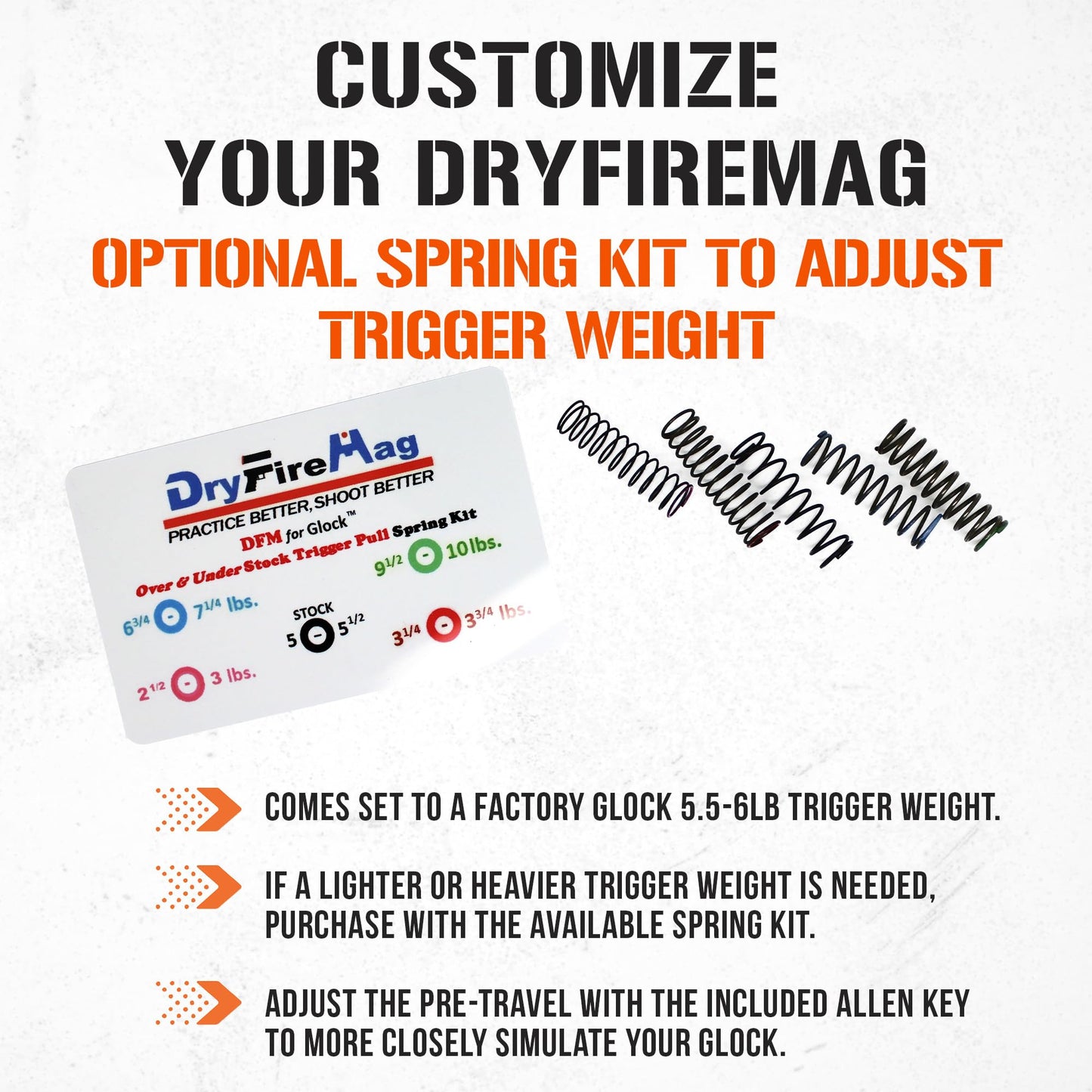 DRYFIREMAG Dry Fire Training Compatible with G17, 19, 22, 23, 26, 27, 31, 32, 33, 34, 35, 37, 38, 39, 44, 45, 47, 49 | Not Compatible with Laser Cartridges, 10/45 or Aftermarket Parts