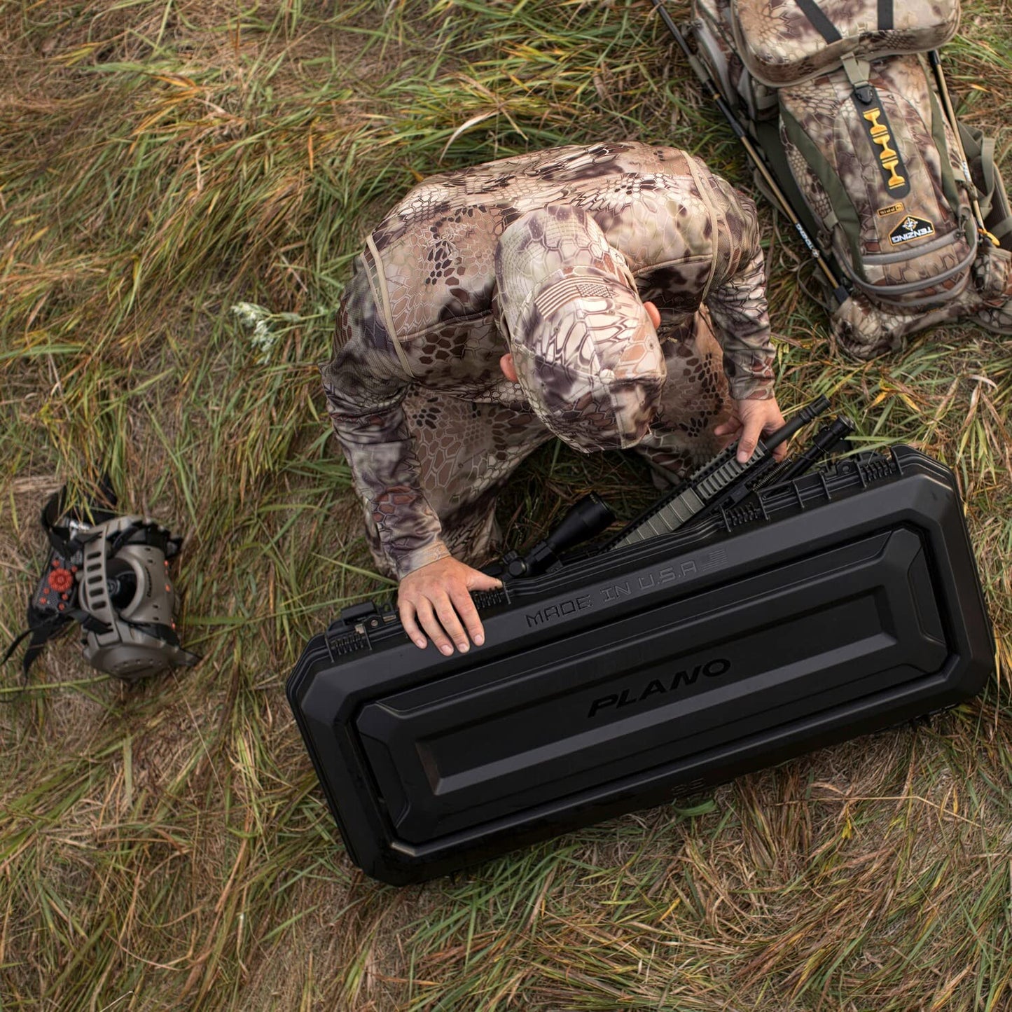 Plano All Weather 36” Tactical Gun Case, Black with Pluck-to-Fit Foam, Watertight & Dust-Proof Shield Protection, Airline Approved