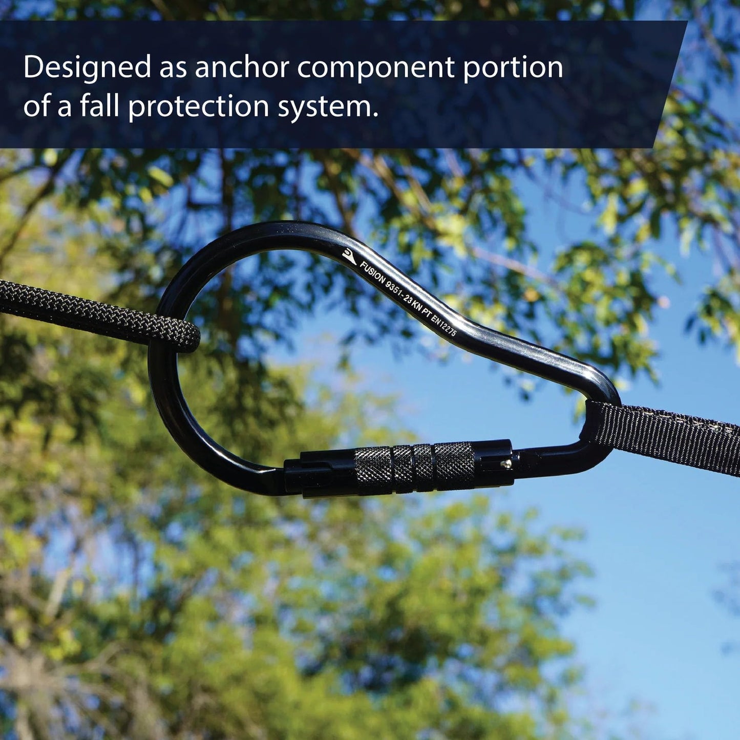 Fusion Climb Prima Alumn Auto Lock Ladder Hook Carabiner