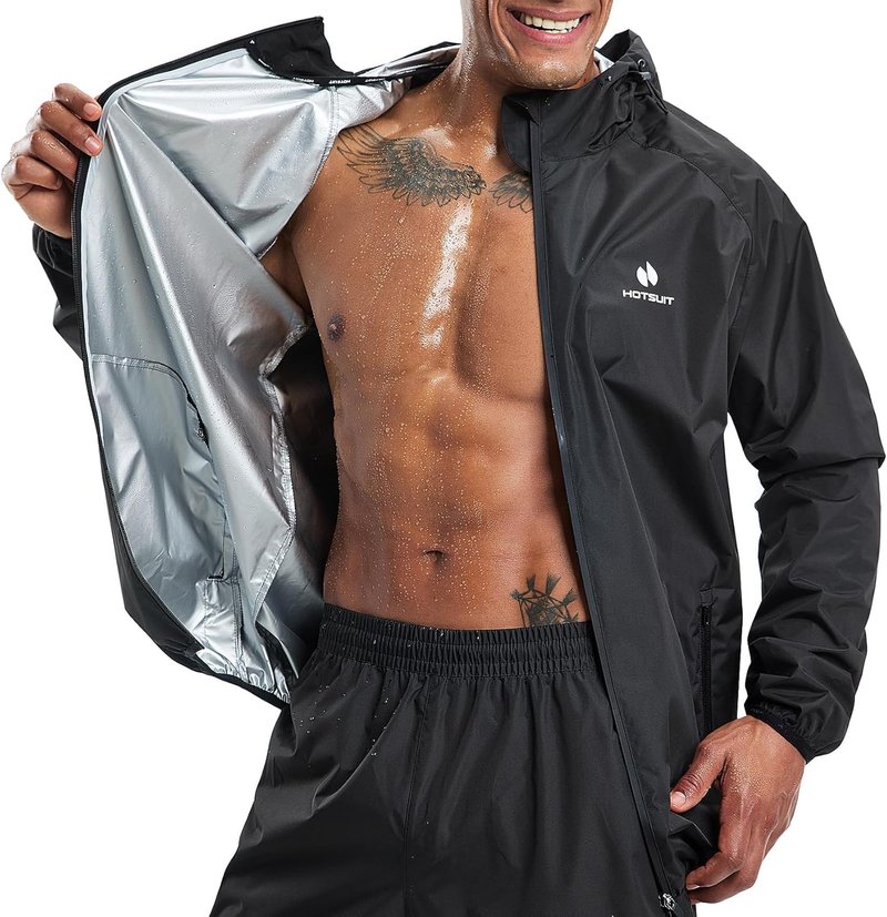 Sauna Suit for Men - HOTSUIT Weight Loss Sweat Jacket & Pants | Ideal for Boxing & Exercise
