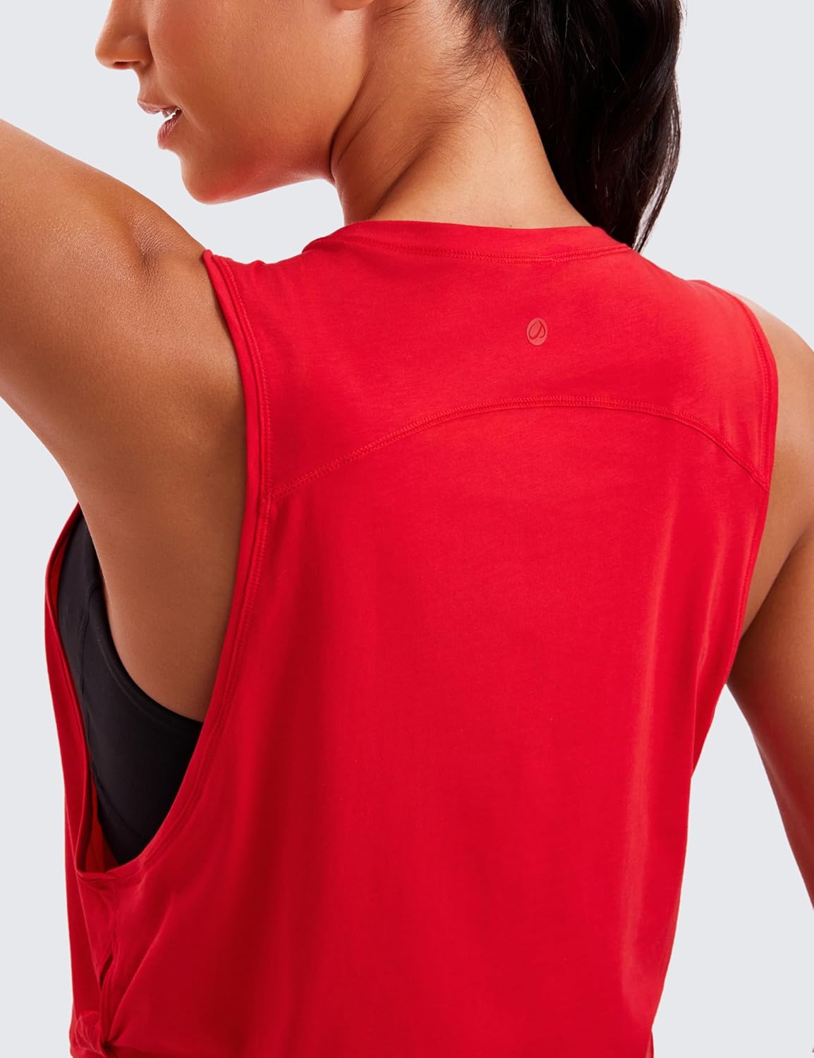 Pima Cotton Large Armhole Tank Tops for Women - Athletic Workout Crop Sleeveless Shirt | Perfect for Yoga & Running