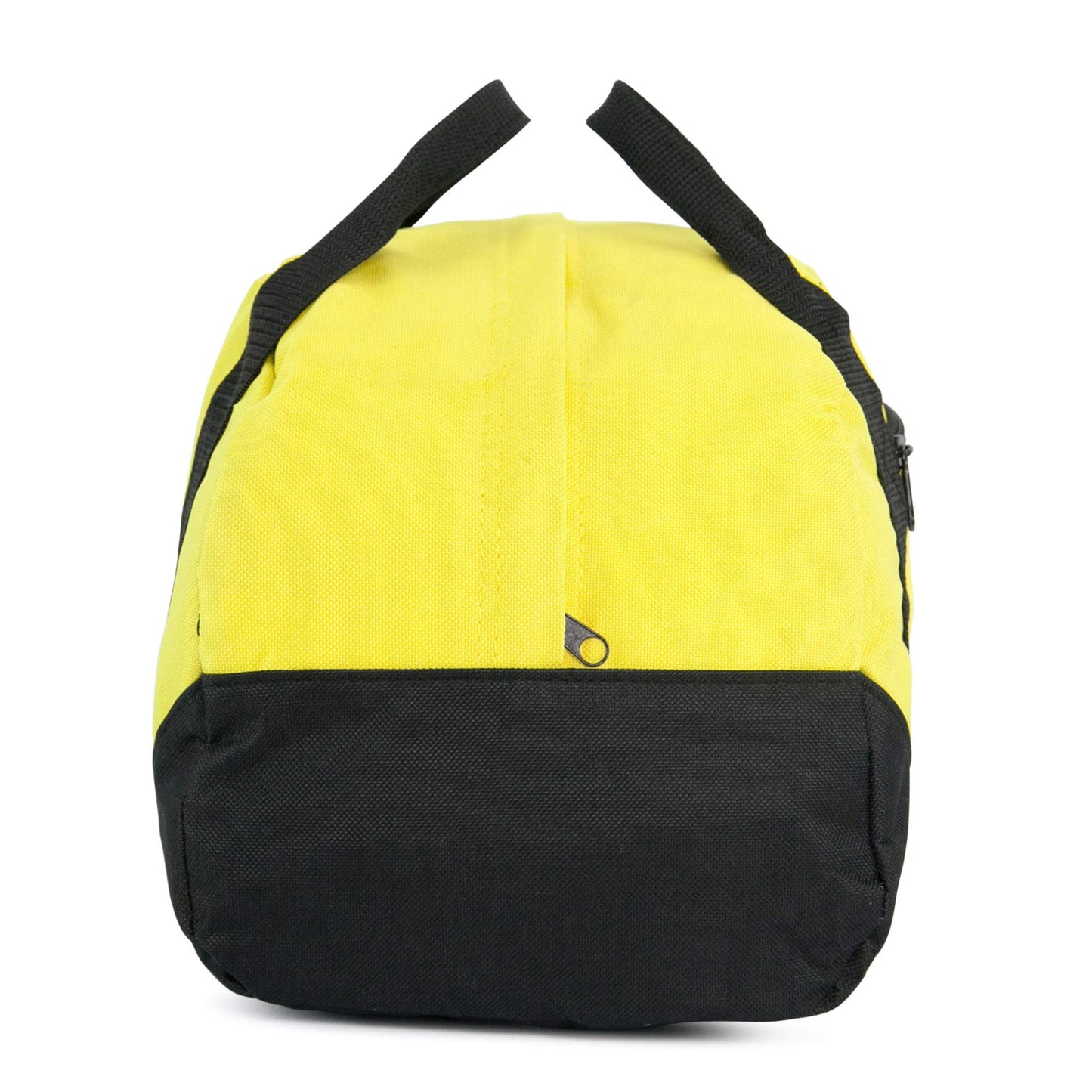 12" Mini Two Tone Duffle Bag in Gold Yellow