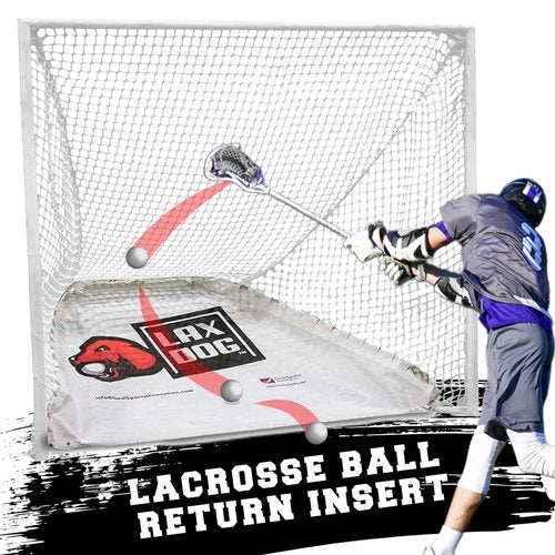 Goal Sports Innovation Lax Dog, Lacrosse Goal Ball Return Insert, Durable PVC Mesh In-Goal Rebounder, Easy-to-Install Net for Lacrosse, 6ft x 6ft