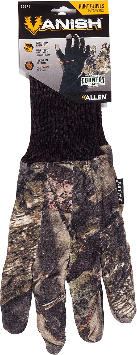 Mossy Oak Camo Hunting Gloves - Lightweight & Durable Jersey Material | Perfect for Outdoor Activities