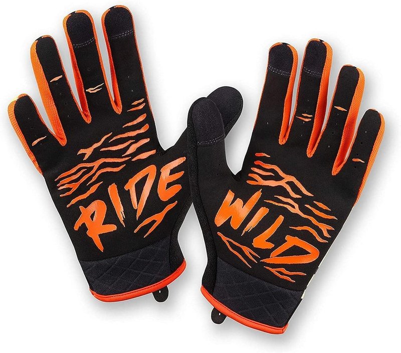 Animalz Full Finger Women's Cycling Gloves - Screen Compatible Tips | Mountain Biking & BMX, Expressive Animal Print Designs