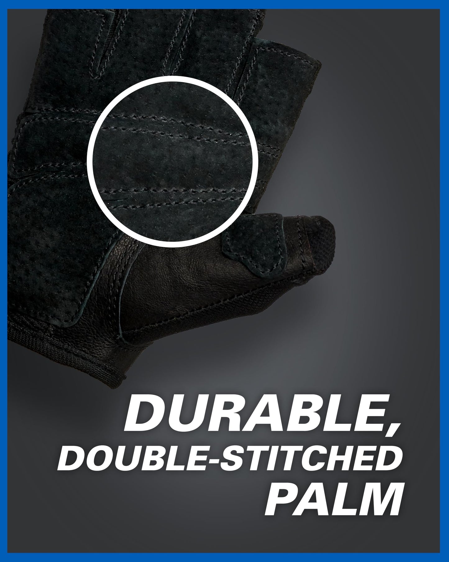 Harbinger Power Gloves, Women’s (Black) - Double-Stitched, Genuine Leather Padded Palm & Reinforced Seams - Easy On/Off Wrist & Finger Pull Tabs - Adjustable Closure - Half-Finger, Breathable Design