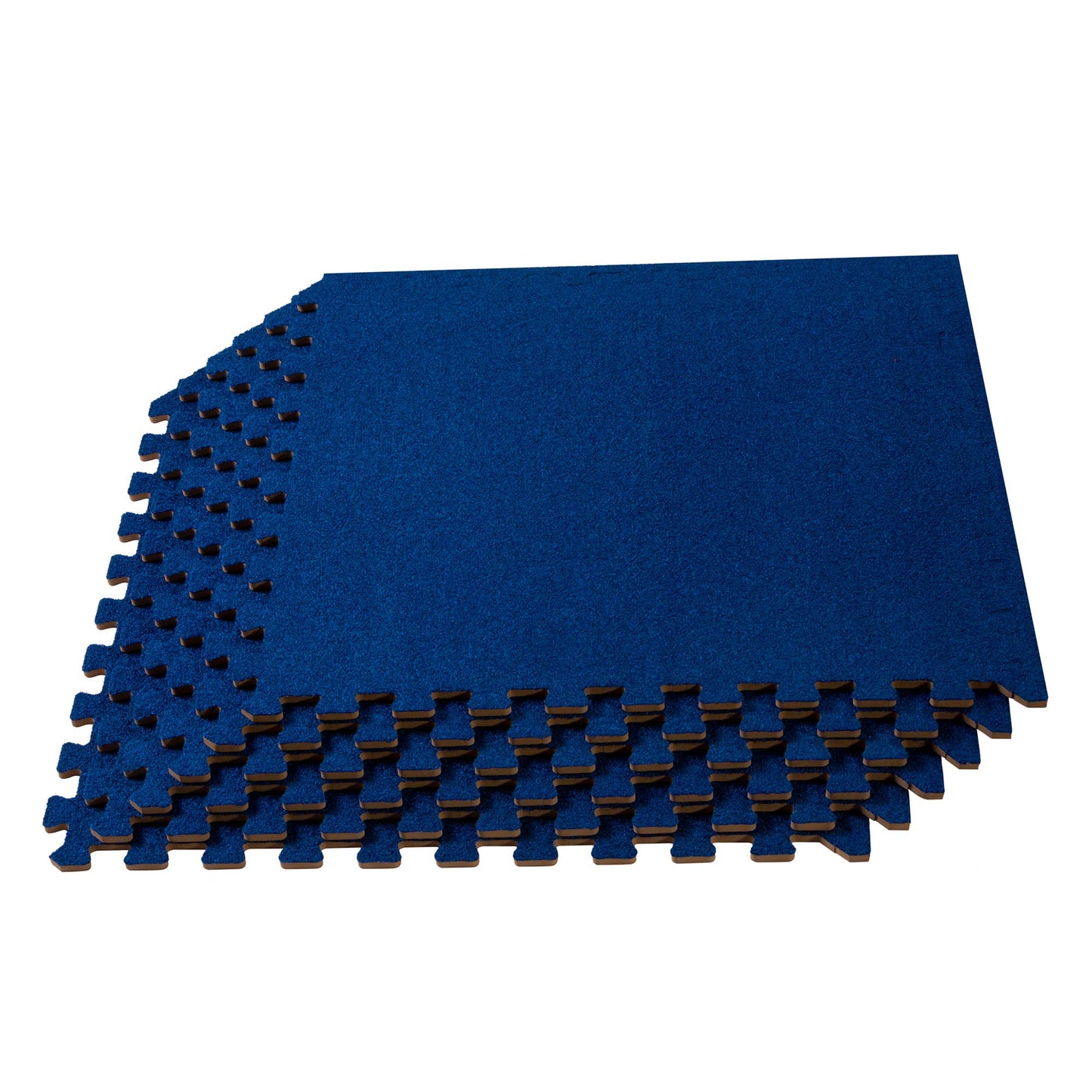 We Sell Mats 3/8 Inch Thick Interlocking Foam Carpet Tiles Durable Carpet Squares Anti Fatigue Support for Home Office or Classroom Use, 24 in x 24 in