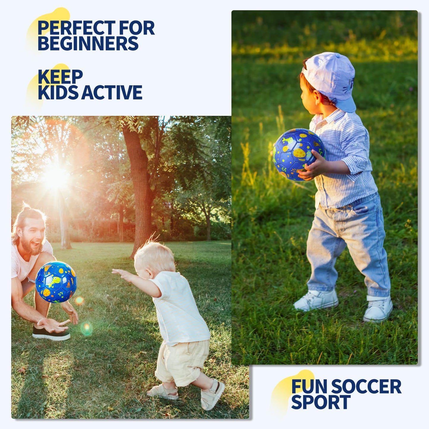 EVERICH TOY Toddler Soccer Ball, Size 2 Soccer Ball Small