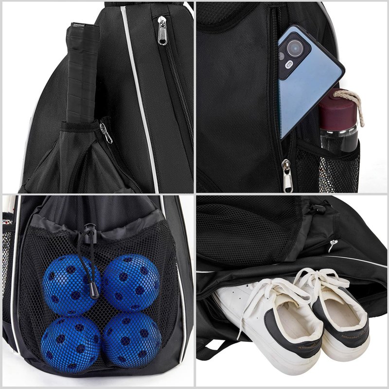 dekayaker Pickleball Bag,Pitbull Shoulder Bag Backpack for Women and Men, Fits 2 Paddles, Gifts for Pickleball Lovers