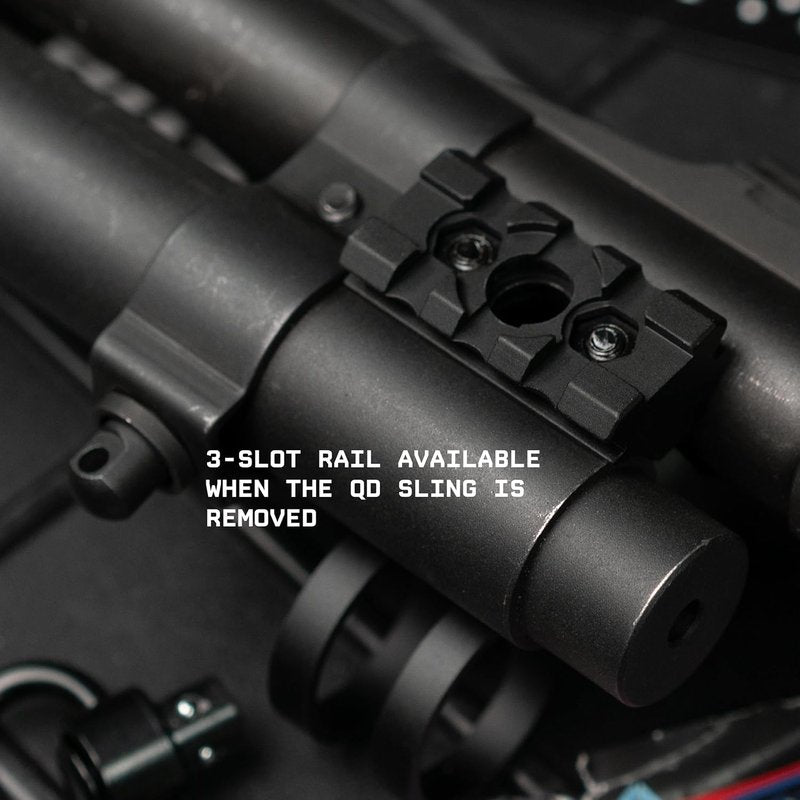 Monstrum Shotgun Barrel Clamp Mount - Flashlight & QD Sling Swivel | Picatinny Rail Accessory
