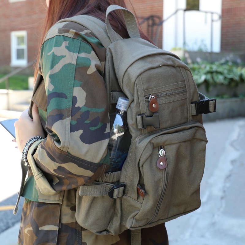 Rothco Khaki Vintage Star Back Pack with Red Star 9162