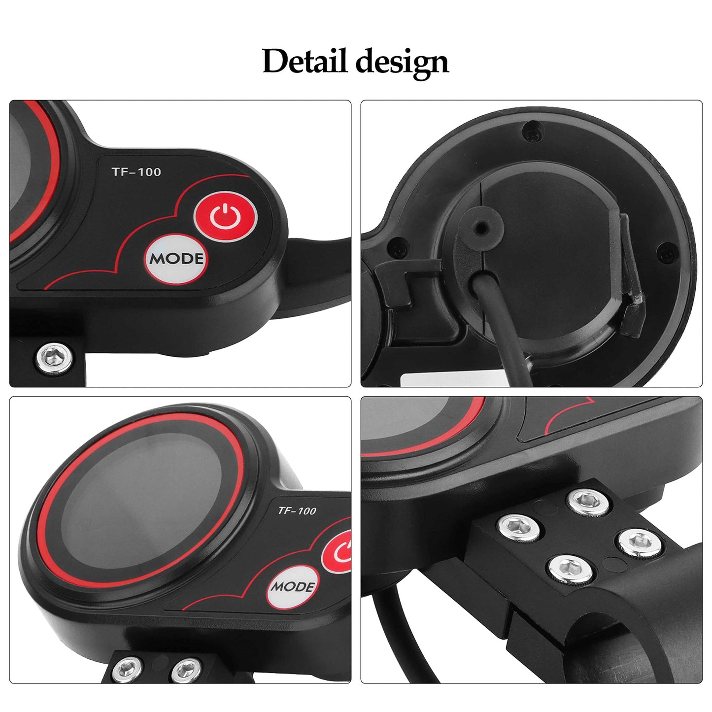 Yungeln Electric Thumb Throttler Controller with Display 48V TF-100 Electric Display Panel Compatible with KUGOO M4 Electric Scooter