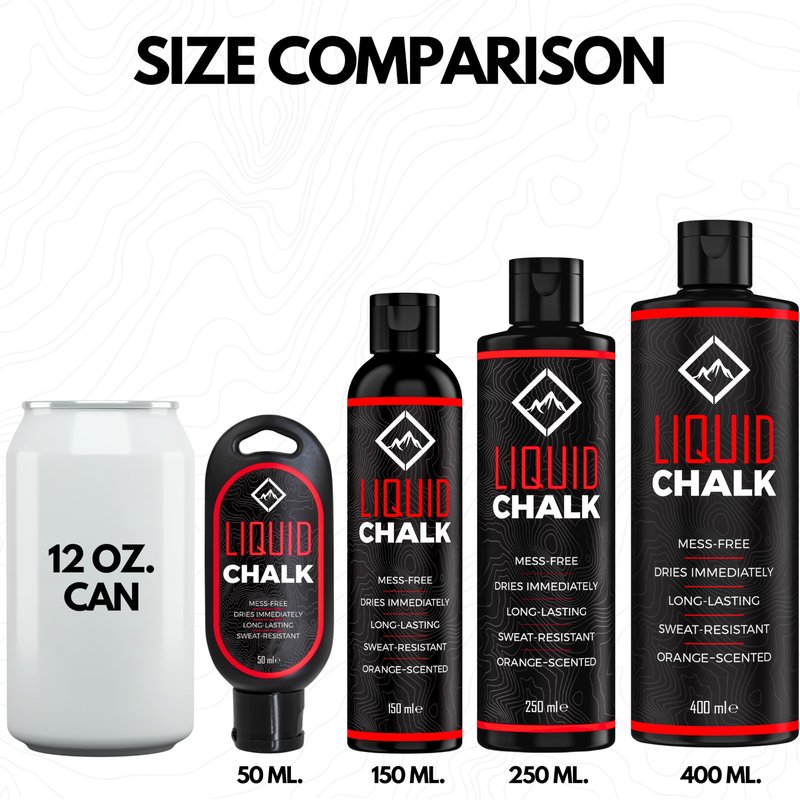 SURVIVOR Liquid Chalk for Rock Climbing, Weight Lifting, Gymnastics - Liquid Grip for Workout Training - Climbing Chalk & Lifting Chalk for Weightlifting - Liquid Gym Chalk (250ML)