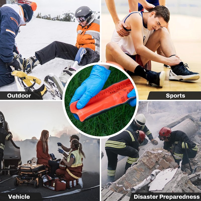 First Aid Splint - 36" X 4.3" Orange-Gray | Keeps Bones in Position