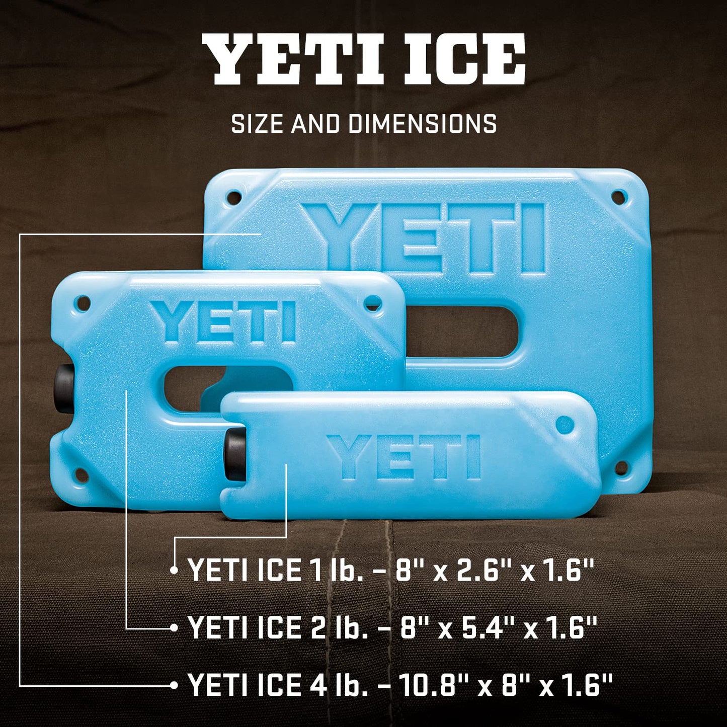 YETI ICE 1 lb. Refreezable Reusable Cooler Ice Pack