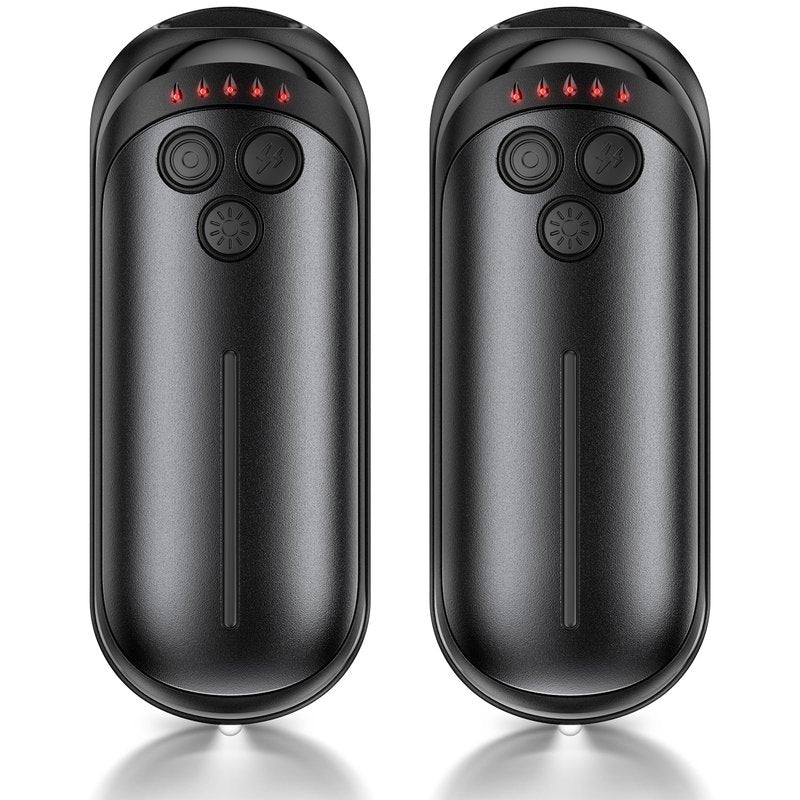 DeeKom Rechargeable Hand Warmers 2 Pack, 6000mAh Electric Hand Warmer Rechargeable, 2 in 1 Portable Hand Warmers with AI Smart Chips, Outdoor, Hunting, Camping for Family for Christmas