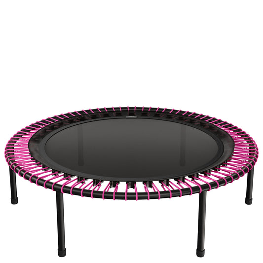 bellicon 39" Fitness Trampoline (Pink) with Screw-on Legs and Bungee Suspension up to 200 lbs (Strong)