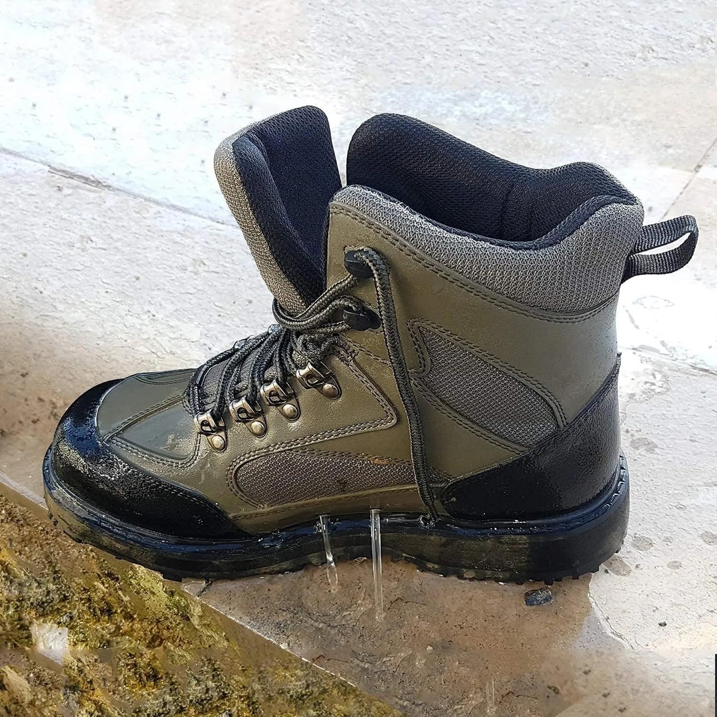 Men's Wading Boots - Anti-Slip Rubber Sole for Fishing & Hunting | Comfortable & Durable