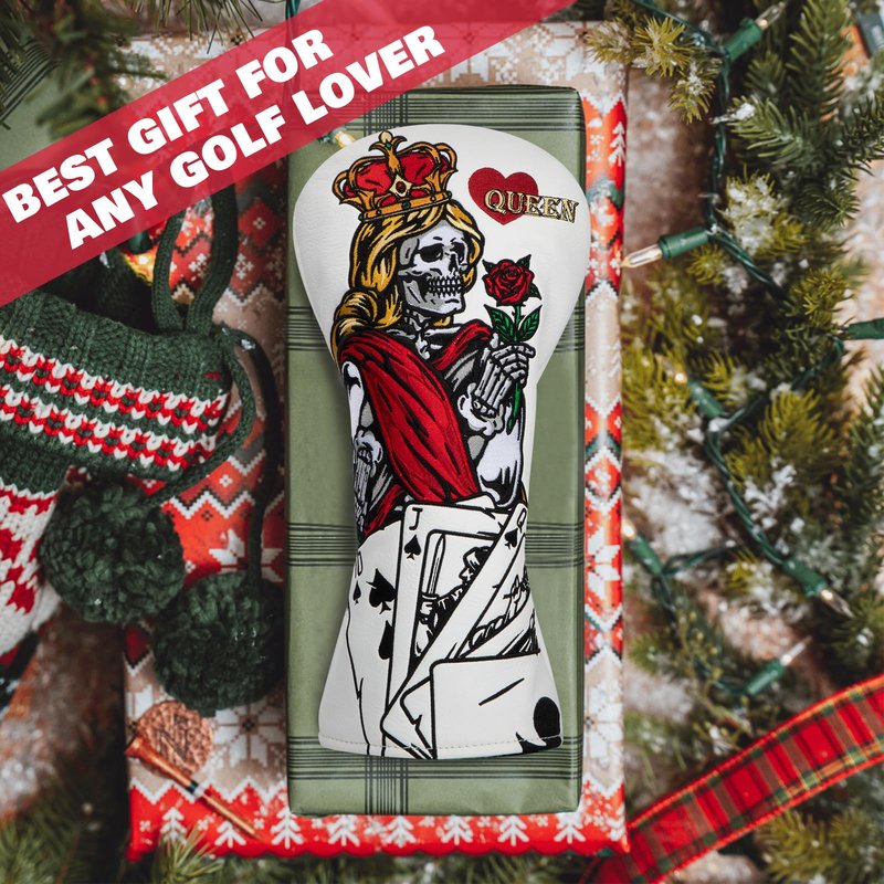 BAIRBRE Golf Club Cover Poker Queen Golf Driver Cover Fariway Wood Headcover Hybrid Head Covers Golf Club Covers for Most Brand (for Driver)