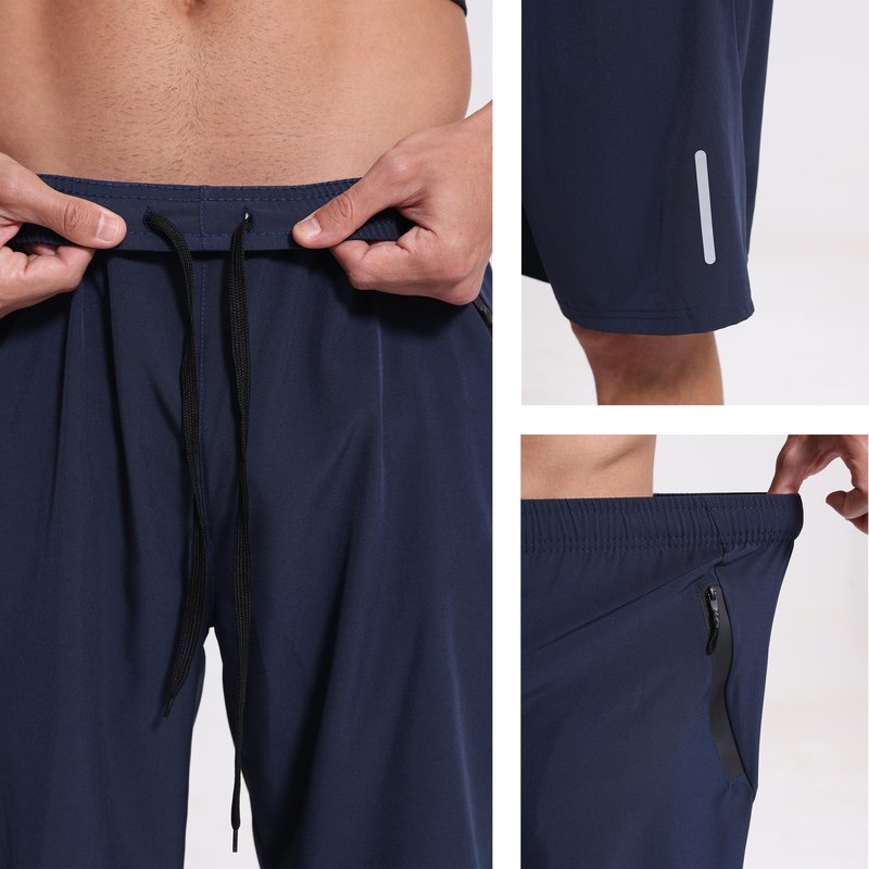 RPOVIG 3 Pack Men's Athletic Shorts Sets 9" Gym Workout Short with Zippered Pockets Running Joggers Basketball Gift