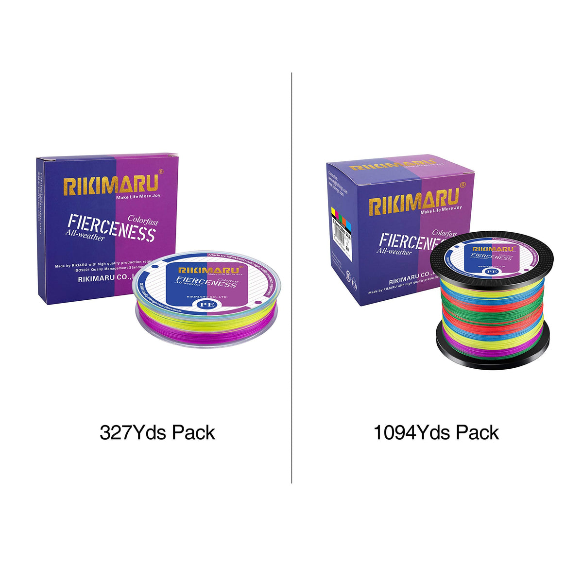 Braided Fishing Line Abrasion Resistant Superline Zero Stretch&Low Memory Extra Thin Diameter Multicolor 327Yds,30LB