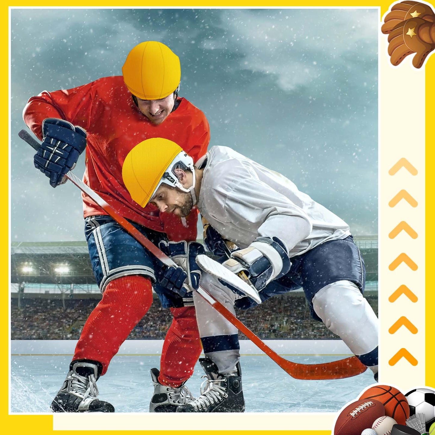 Ramede 12 Pieces Football Helmet Covers for Practice Scrimmage Cap Helmet Cover Scrimmage Cap for Youth Adult Football Hockey Training Accessories 10.4 Inch in Diameter (Regular Style,Yellow)