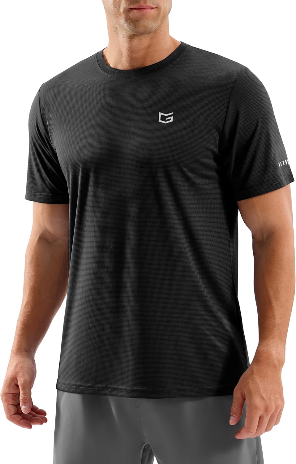 Men's Breathable Grid Workout T-Shirts - Lightweight Dry Fit UPF 50+ Sun Protection | Ideal for Running & Hiking