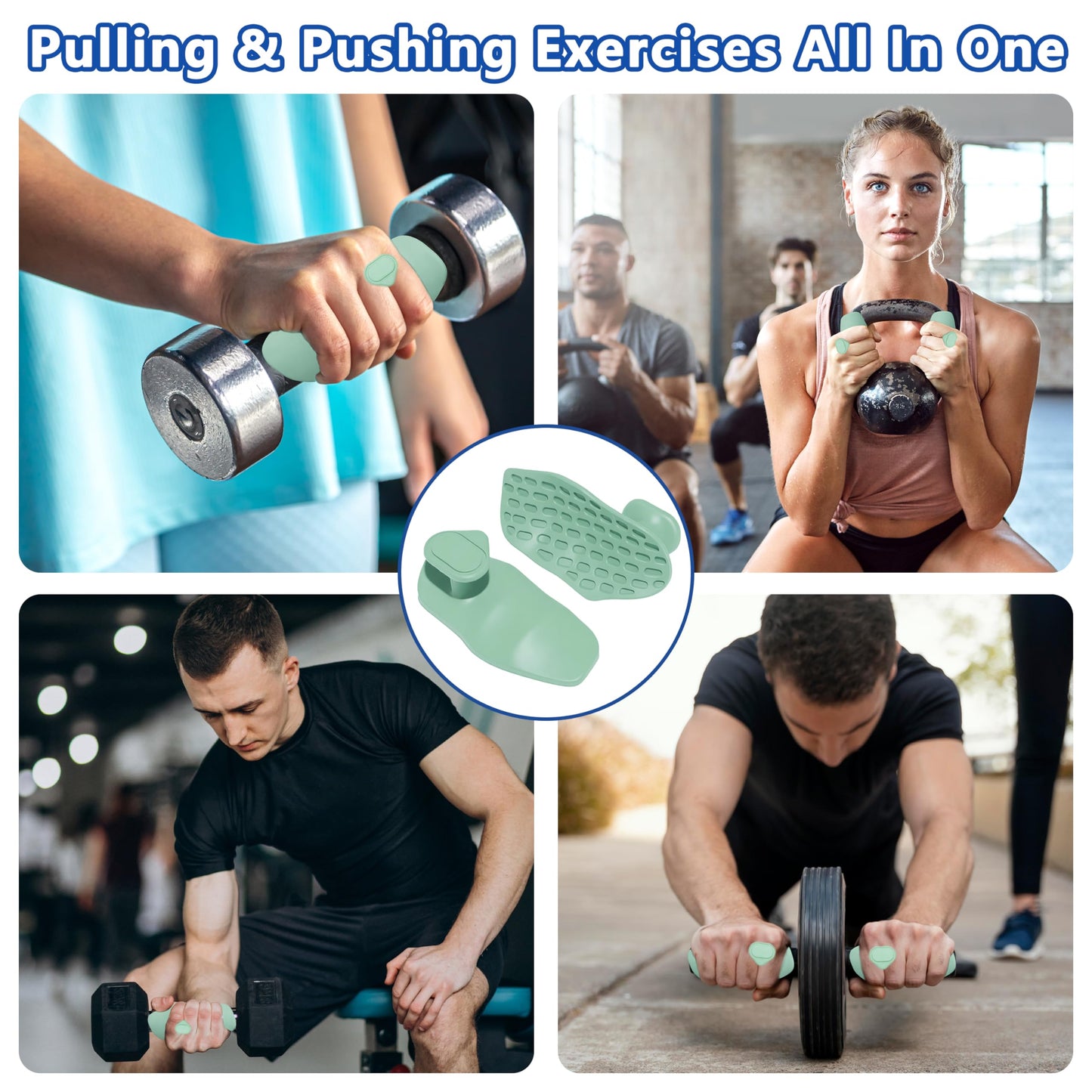 Epritliber Silicone Gym Grips for Weight Lifting,Workout Gloves Alternative