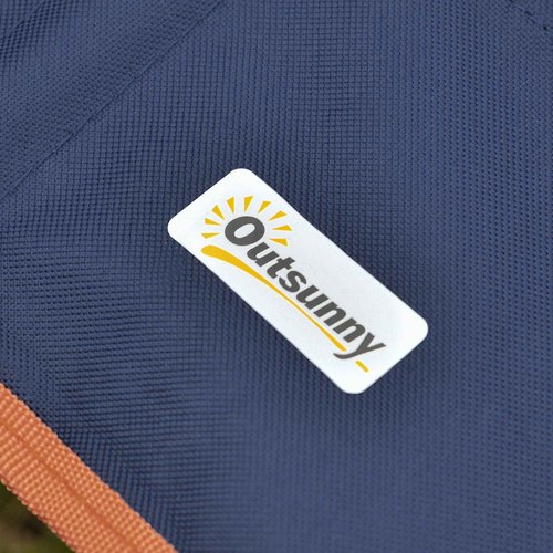 Outsunny 3 Piece Compact Camping Folding Chair, Padded Outdoor Chair with Portable Carry Bag, Easy Set Up, for Hiking Fishing Trip Beach