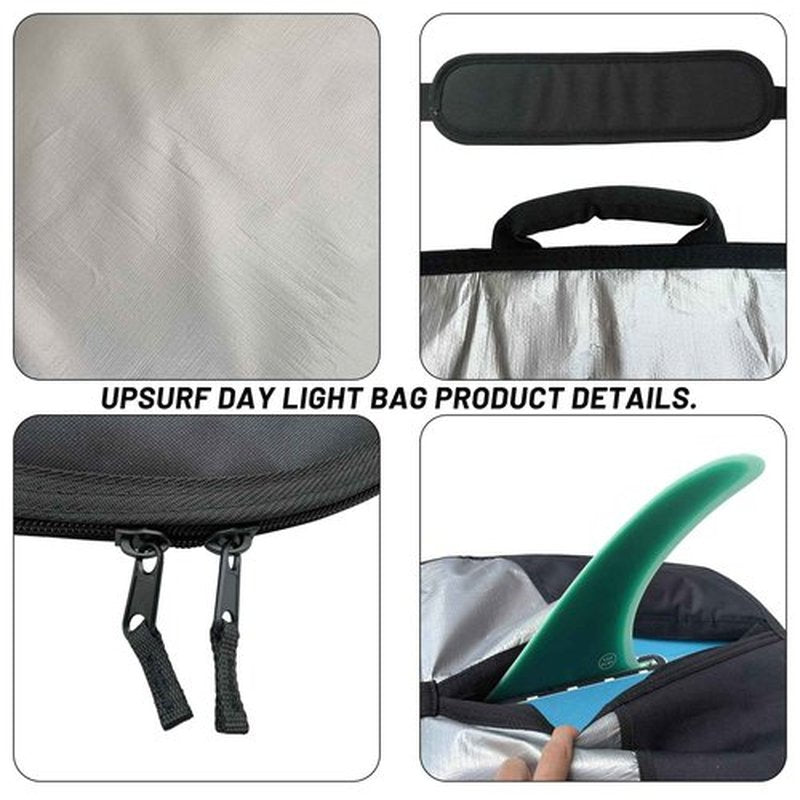 UP SURF Surfboard bag, Daylight Bags for Longboard, Size 8’6”,9’2”,9’6", Surfboard cover for Storage and Transport Surfboard (8'6")