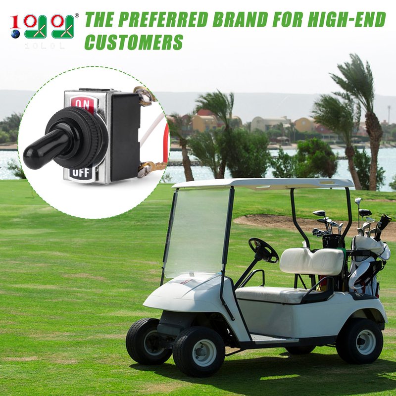 10L0L Golf Cart Run/Tow Switch for EZGO TXT, DCS and PDS Electric 1994-Up Upgraded Switch with Connecting Wires, OEM#73125-G01 633114