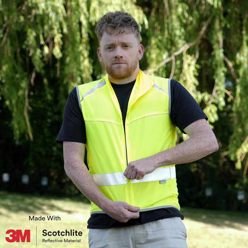 Salzmann High Visibility Cycling Vest | Reflective Cycling Gilet | Made with 3M Scotchlite