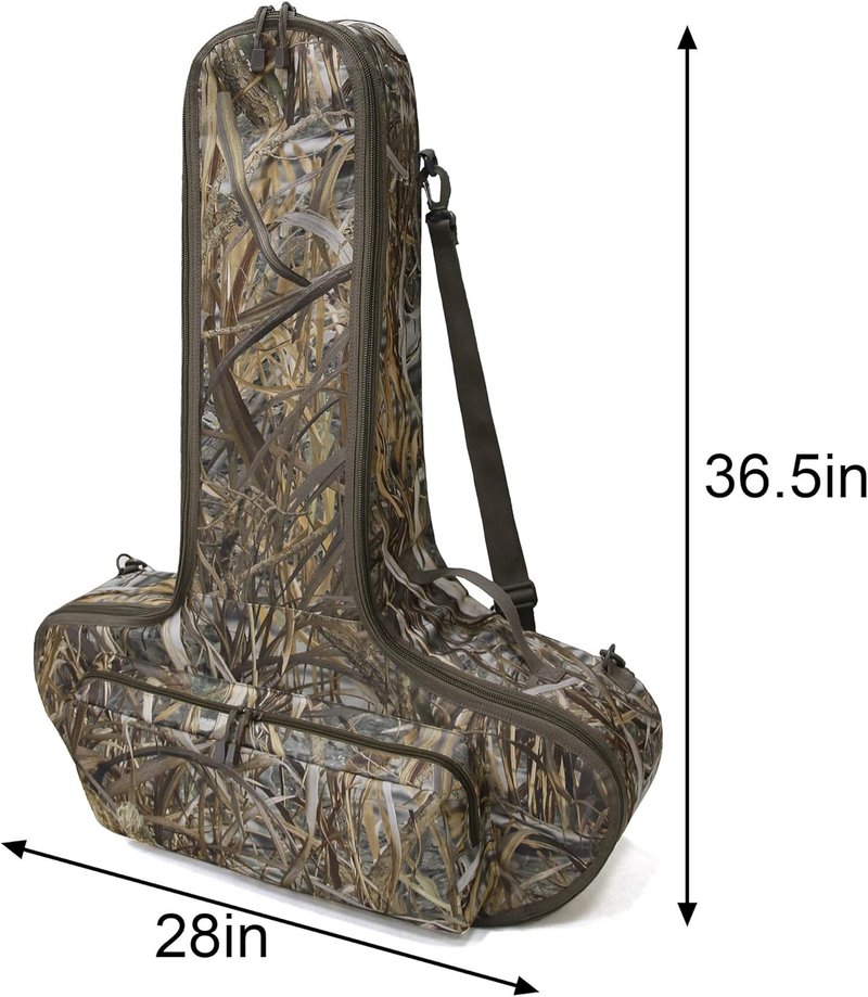 Soft Crossbow Case - Camo Padded Archery Bow Carrier Bag with Backpack Straps for Outdoor Use