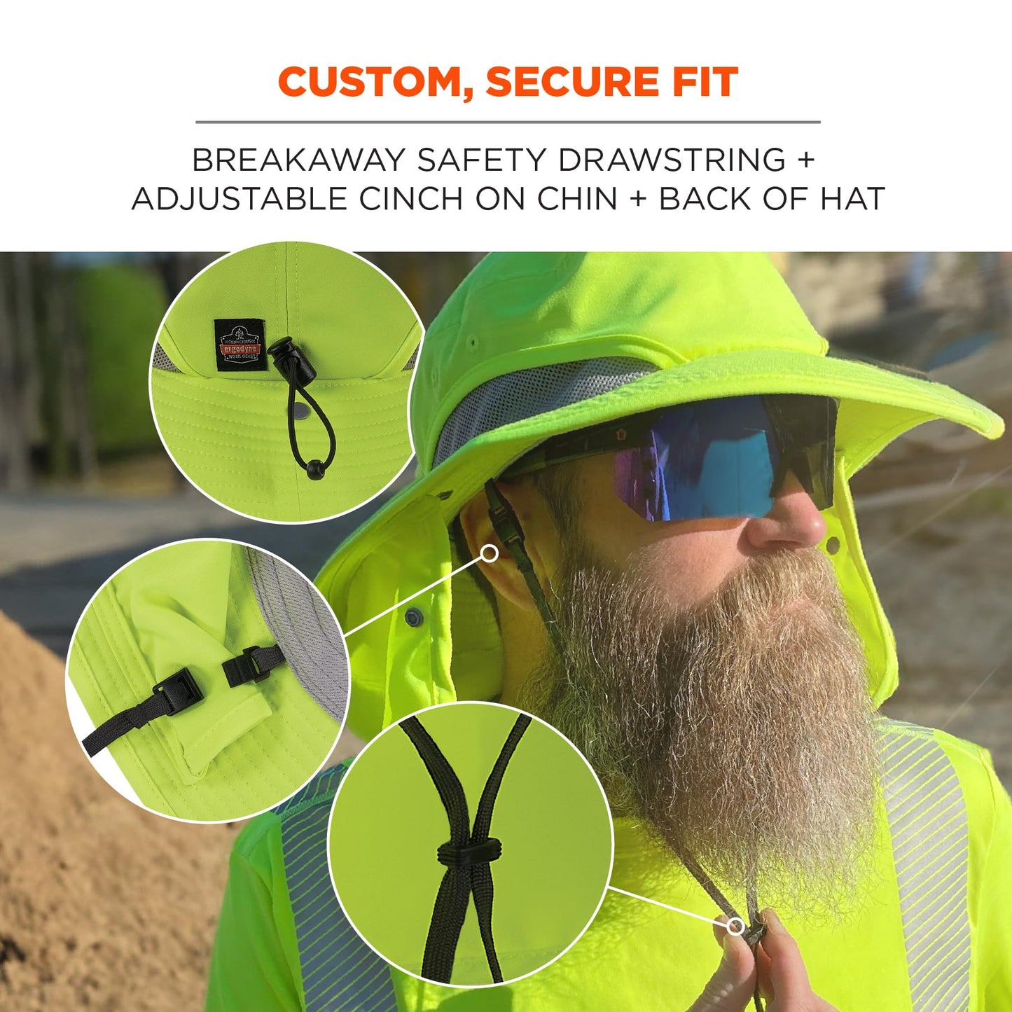 Ergodyne Chill Its 8934 Ranger Hat with Neck Shade