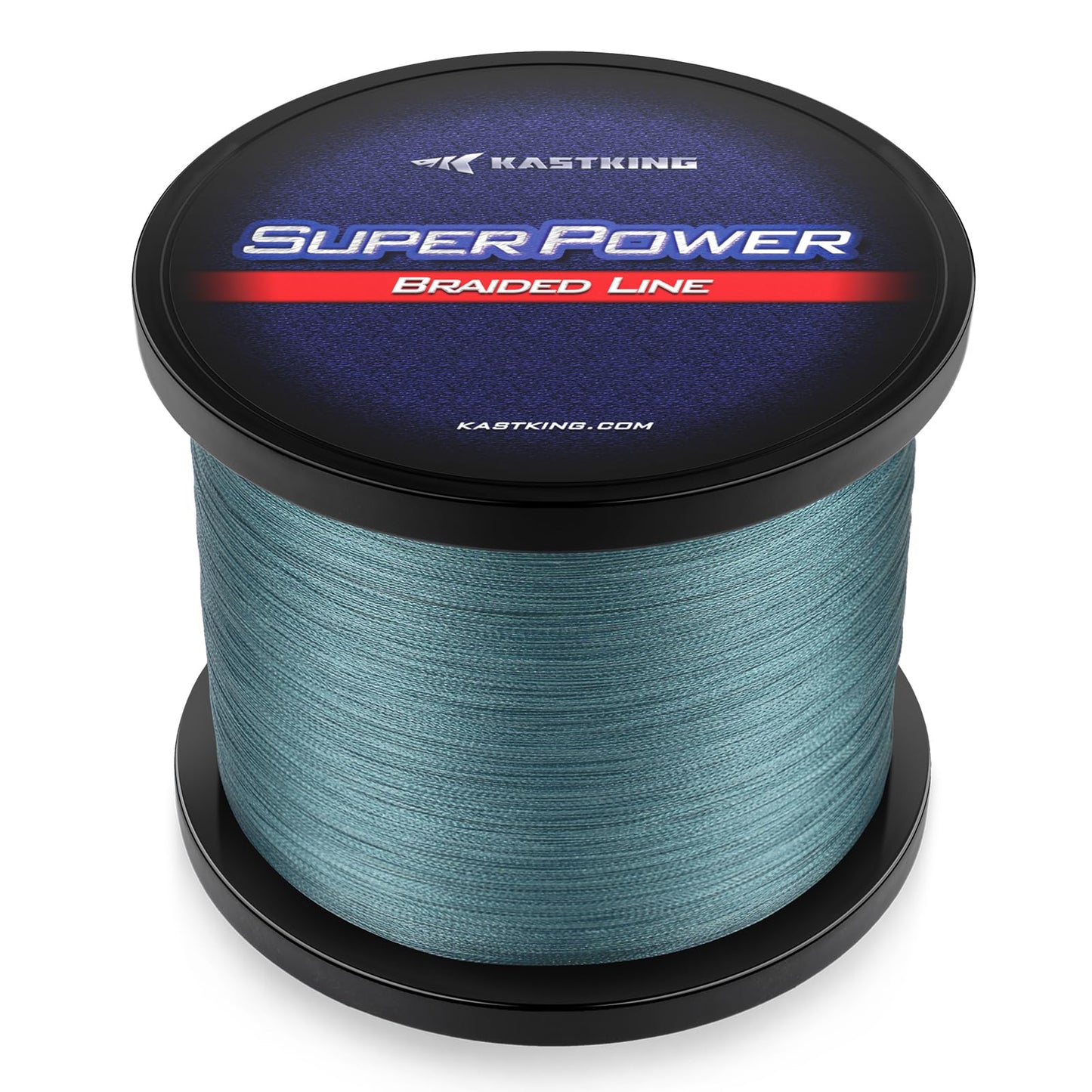 KastKing Superpower Braided Fishing Line,Low-Vis Gray,10 LB,327 Yds