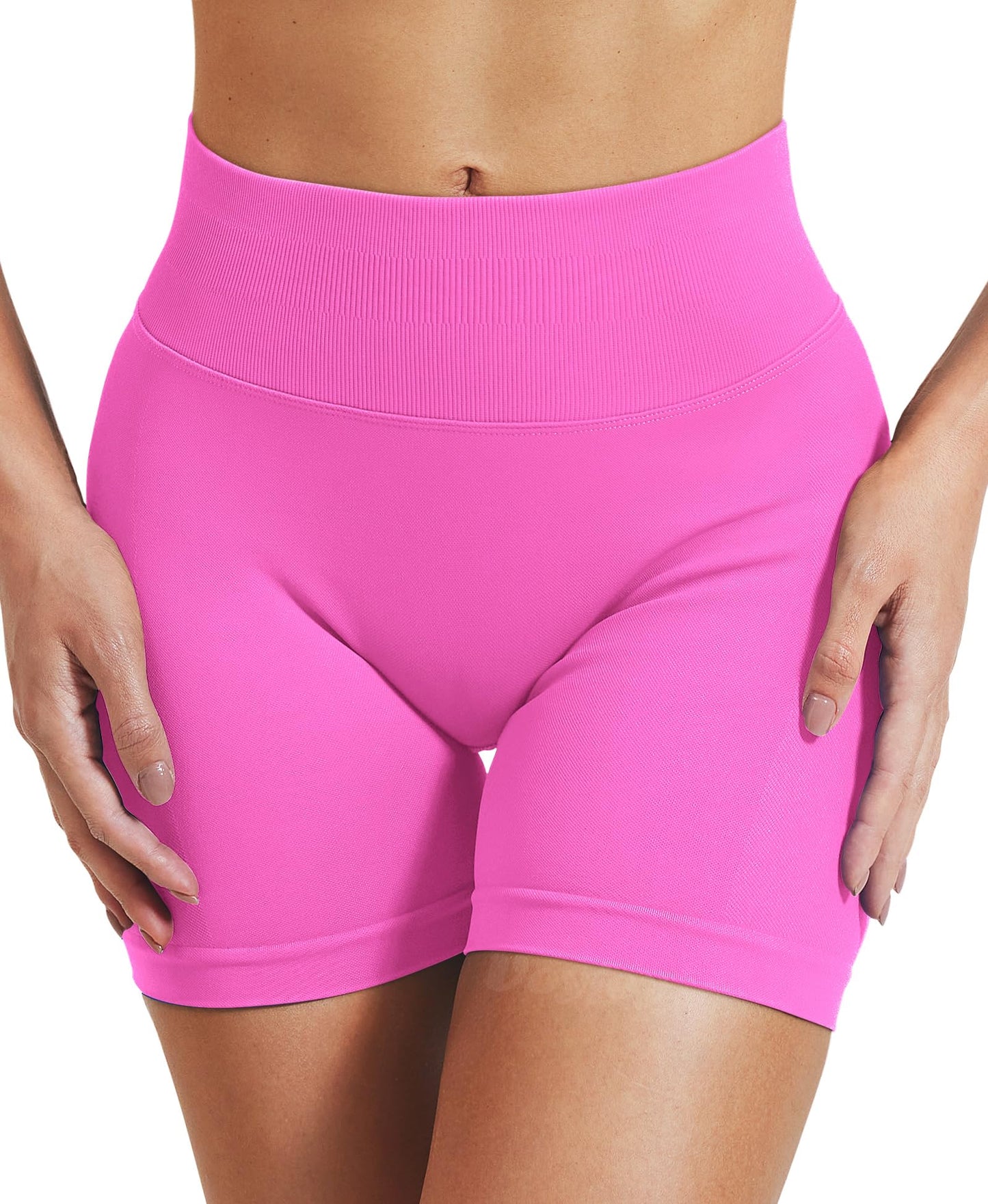 VOYJOY Women Workout Impact Shorts 2.5"/ 3.6"/ 4.5"/ 6" Scrunch Butt Lifting Gym Seamless Booty Biker Shorts